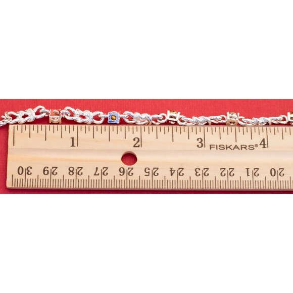 Vintage Silver and Gold Infinity Knot Necklace 18 inches by Avon F15 - Picture 3 of 3